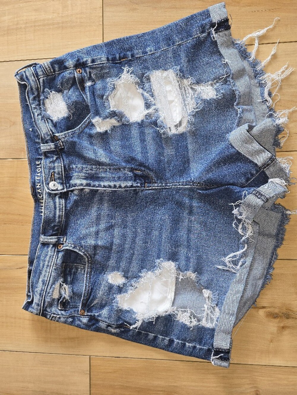 American Eagle Denim Mom Shorts sz 18